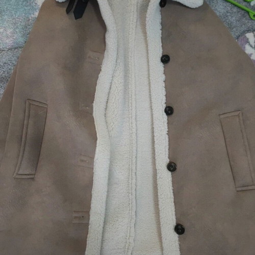 Zara double face coat new, brown, size XS