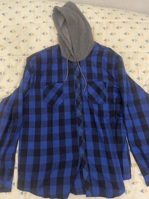 Hooded shirt jacket XL new