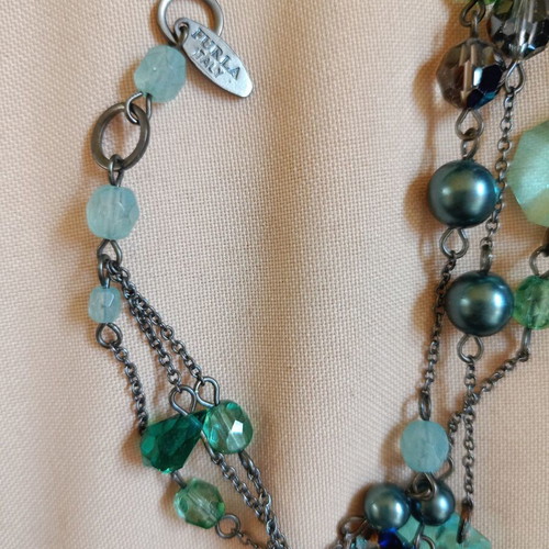 Furla bracelet with blue-turquoise stones like new