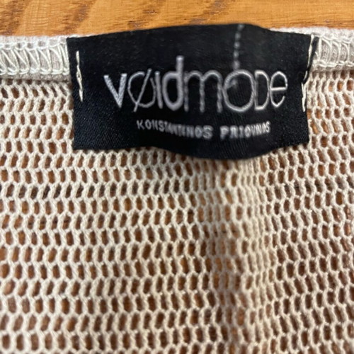 Voidmode men's mesh shirt used, beige, one size