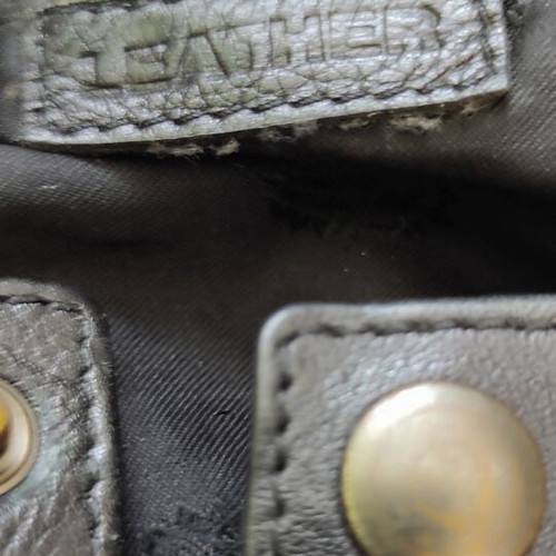 Marks & Spencer leather backpack used, black