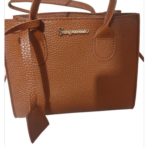 Handbag and crossbody bag new brown with zipper