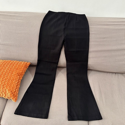 Black flared pants Mango size M like new