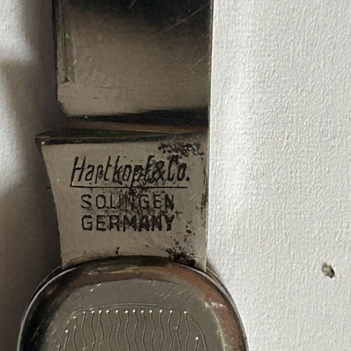 Hartkopf & Co Solingen Pocket Knife new, stainless steel, corkscrew
