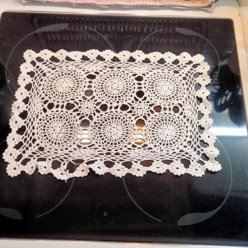 Vintage Handmade Crochet Doily 30x44 cm, like new