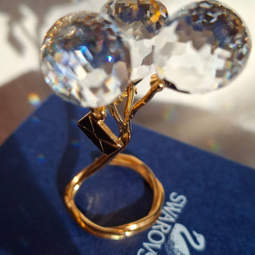 Swarovsky balloons new with ribbons and box