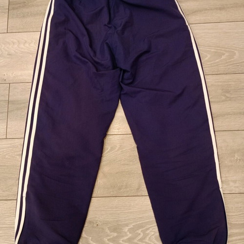 Adidas vintage set used, 90s navy–burgundy–white with glitter details