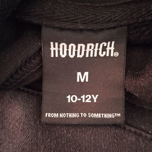 Hoodrich kids hoodie used, black, size 10-12 years