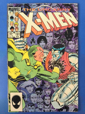 Uncanny X-Men 191 used, first appearance of Nimrod and Arilynn Williams