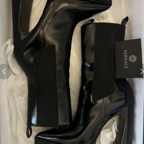 Versace platform boots like new, size 38, black