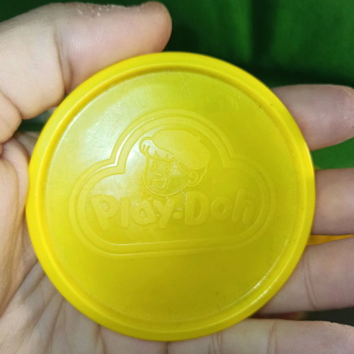 Play Doh El Greco empty modeling clay container used, collectible