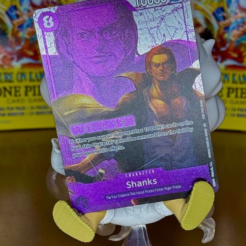 One Piece TCG Shanks P-104 V.1 card new from tournament