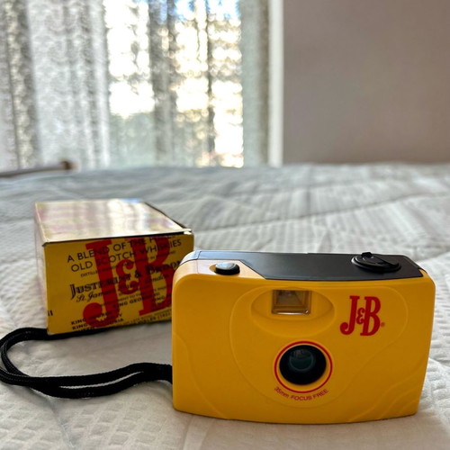 J&B camera new, film operated, with box and manual