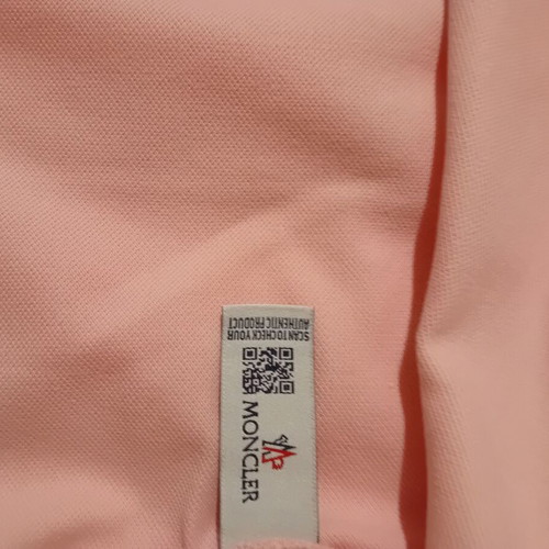Moncler polo shirt XL pink like new