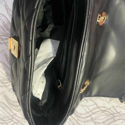 Valentino Bags Ocarina Black Quilted Shoulder Bag New with Tag
