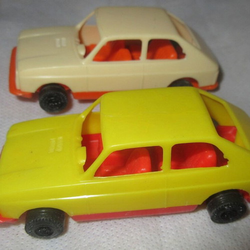Lot Fiat 127 plastic 8cm from Antony company 80s new