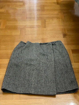 Φούστα Tommy Hilfiger μεταχειρισμένη, mini μάλλινη γκρι