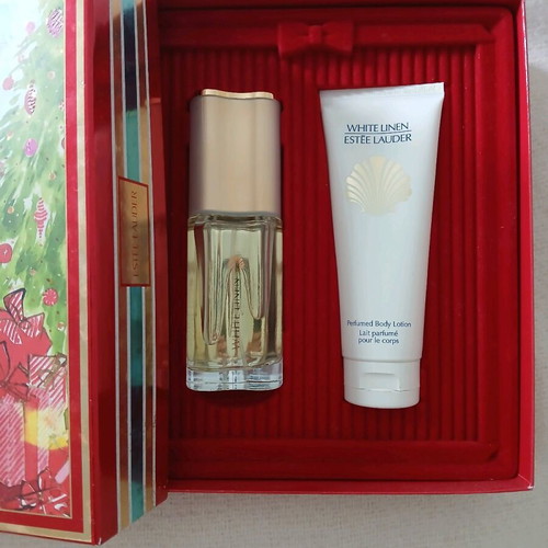 Estee Lauder White Linen perfume and body cream new gift set