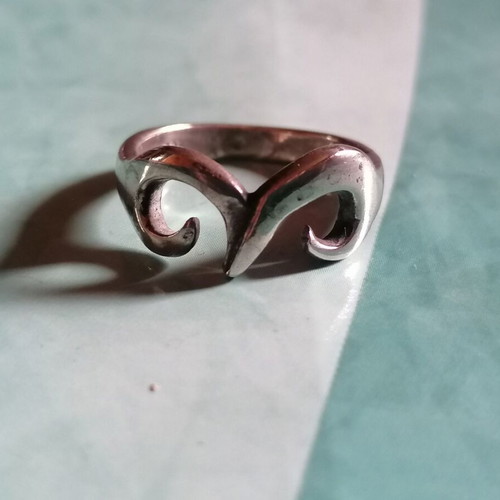 Silver 925 ring with Aries zodiac symbol new no 53 (US 6.6)