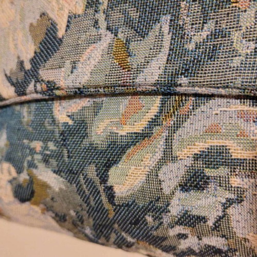 Fabric bag new with floral design mint color