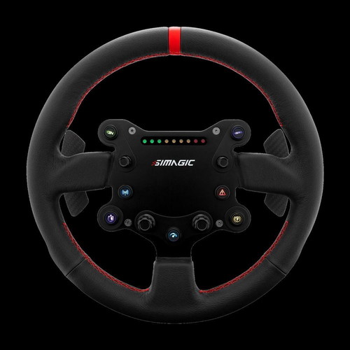Simagic Alpha Evo Sport 9nm with GTS A steering wheel and desk clamp