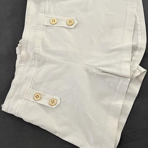 White shorts with gold buttons like new, size S
