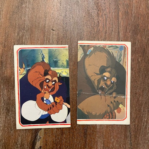 Panini Beauty and the Beast collectible stickers like new, pack of 8
