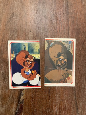 Panini Beauty and the Beast collectible stickers like new, pack of 8