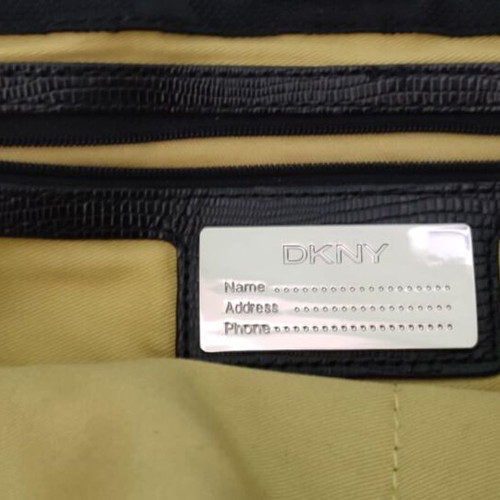 DKNY shoulder bag used, black with logos