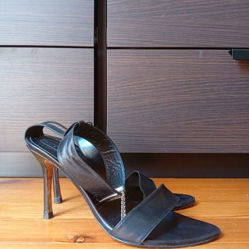 Pura Lopez black women's sandals like new, size 40