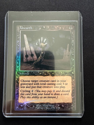 Unearth foil от Urza's Legacy като нова