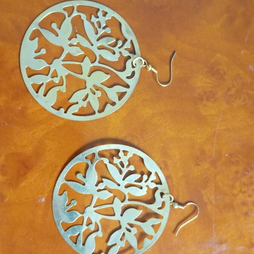 Handmade earrings new, gold color stainless steel by Martz earrings