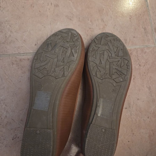 Plato Brown Ballet Flats with Decorative Bow