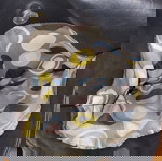  Μαύρη τσάντα ώμου με 4 θήκες 31 x 53 cm