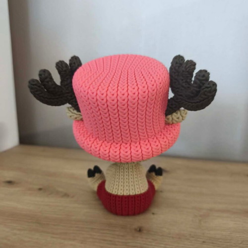 3D Printed Tony Tony Chopper Figure Knitted Crochet Style new