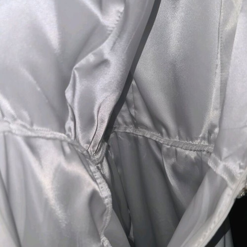 White long cocktail silk dress new, size 36