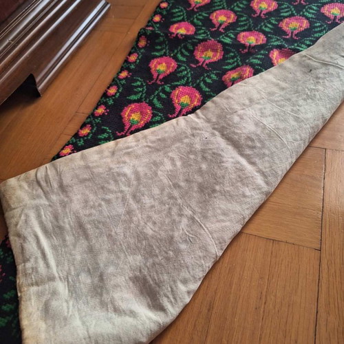 Handmade vintage embroidered rug!!!