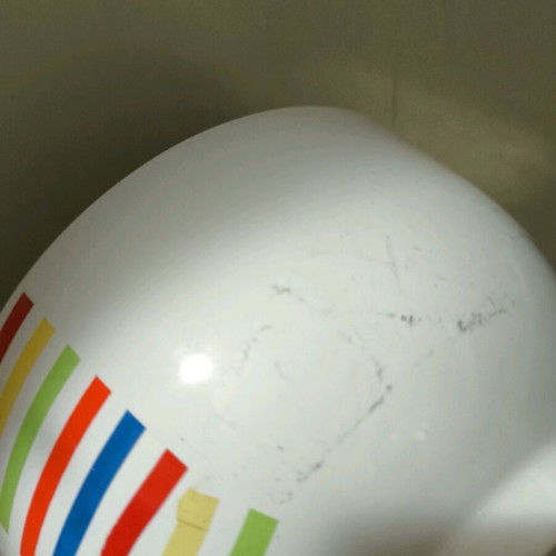 Glass bowl used with marks, 14cm length