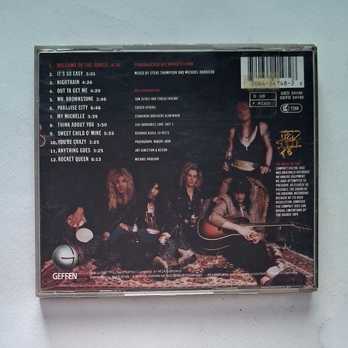 Guns N' Roses Appetite For Destruction CD used, rock