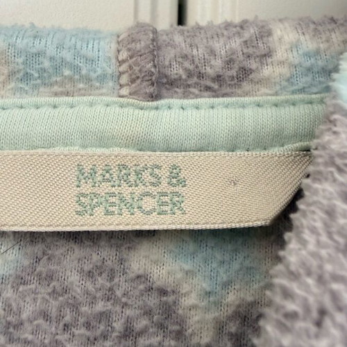 Marks & Spencer cotton robe grey with stars like new, size 8-10
