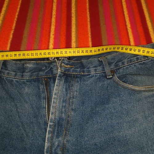 Men's jeans size 56 like new, blue, missing front button