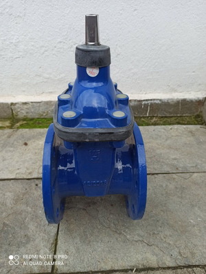 Valve DN 100 elastic sealing new, PN16 GGG50 flange connection
