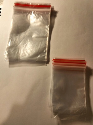 Transparent bags 30 pieces two sizes, new
