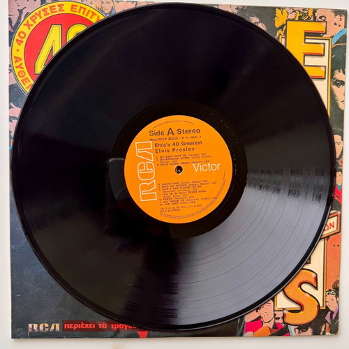Elvis Presley 40 Greatest Hits 2xLP Greek Edition like new