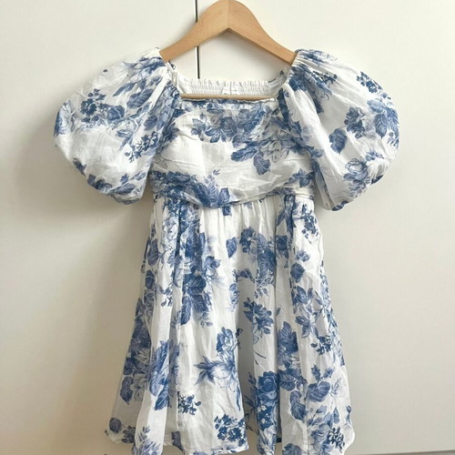 Abercrombie Kids Puff Sleeve Floral Dress New, 100% Cotton, Ages 5-6