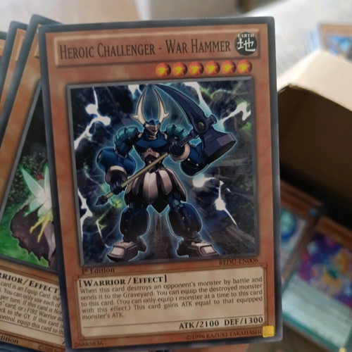 Yu-Gi-Oh Heroic Challenger - War Hammer card like new