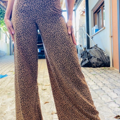 Animal print pants Glamorous like new, beige, size XS