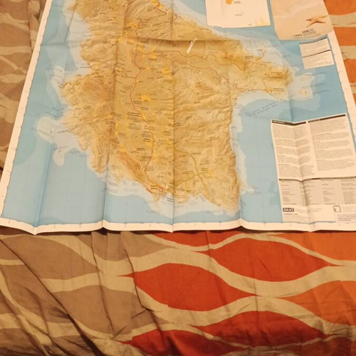 Kythera map new, in plastic case, scale 1:35,000