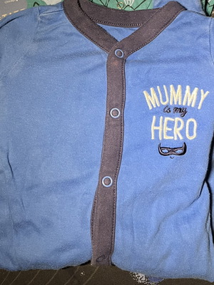 Mothercare bodysuit used, blue, 0-3 months, up to 6.5 kg