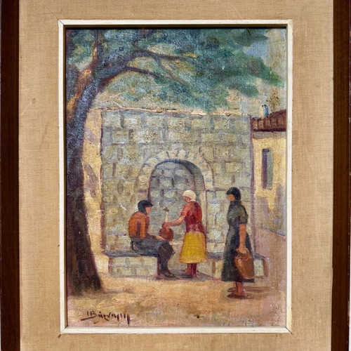 Ioakeim Varnalis painting used with 42x53 frame